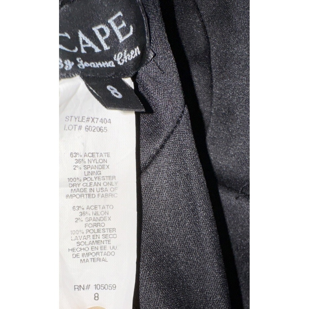 XScape Joanna Chen Satin Dress Rushed Sexy Hoco Cocktail Body Con Women's 8 - Picture 5 of 12